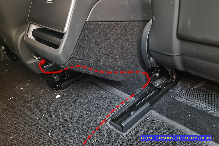 테슬라 모델3 하이랜드 후방 블랙박스 배선 정리