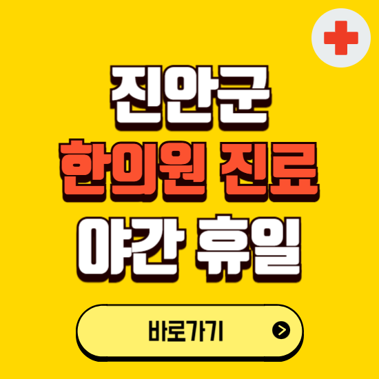 진안군 야간 휴일 한의원 한방병원 찾기 ❘ 24시 일요일 주말 연휴 응급진료 추천 잘하는 곳