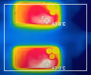 아이폰 15 프로, 프로맥스 와 아이폰14 발열 테스트 1차,2차,3차 실험사진