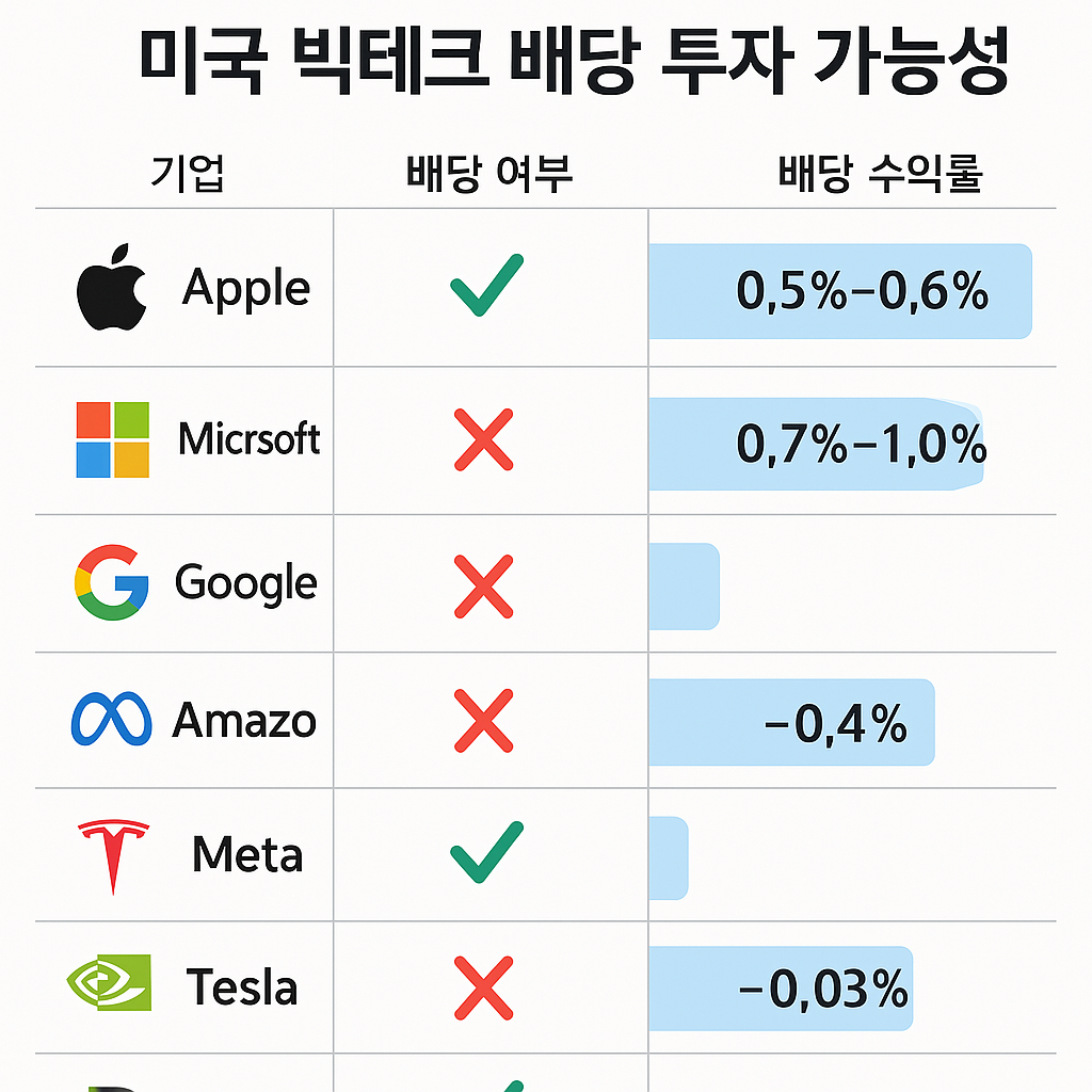 미국 빅테크 배당 투자