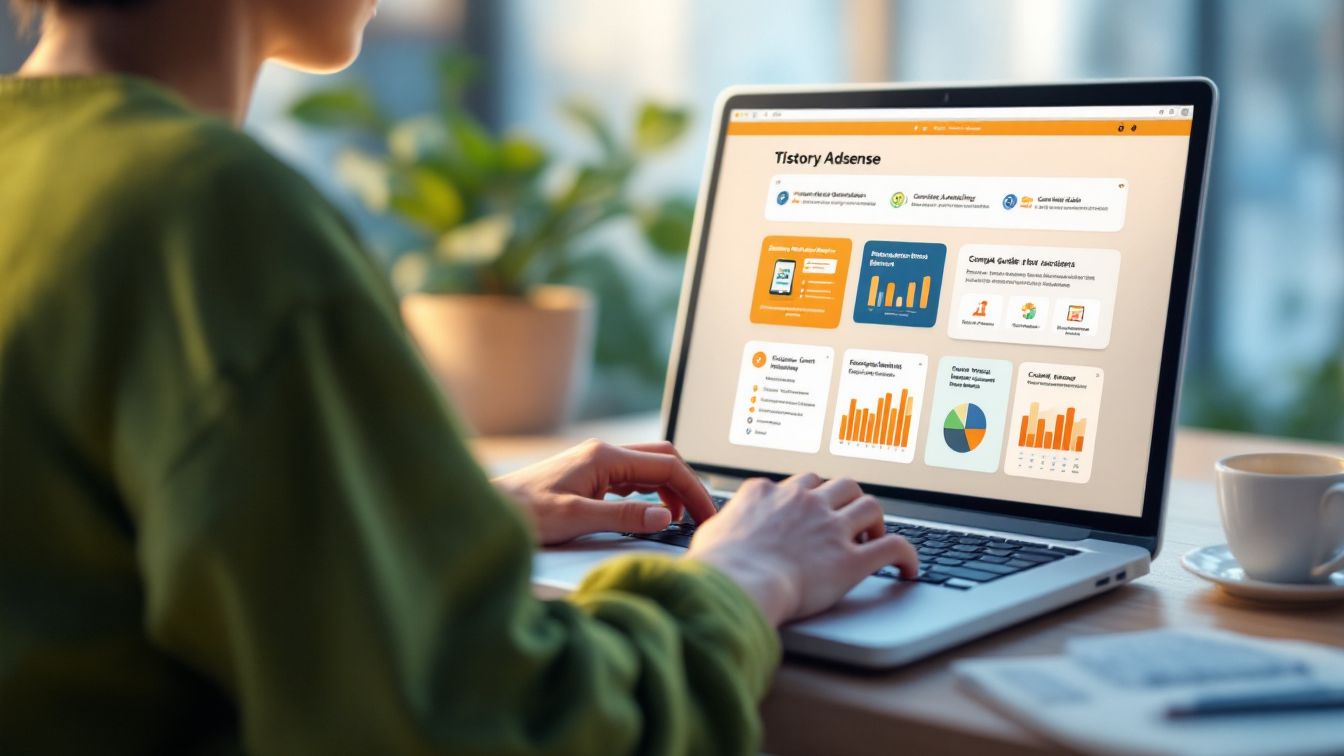 A person is using the Internet.