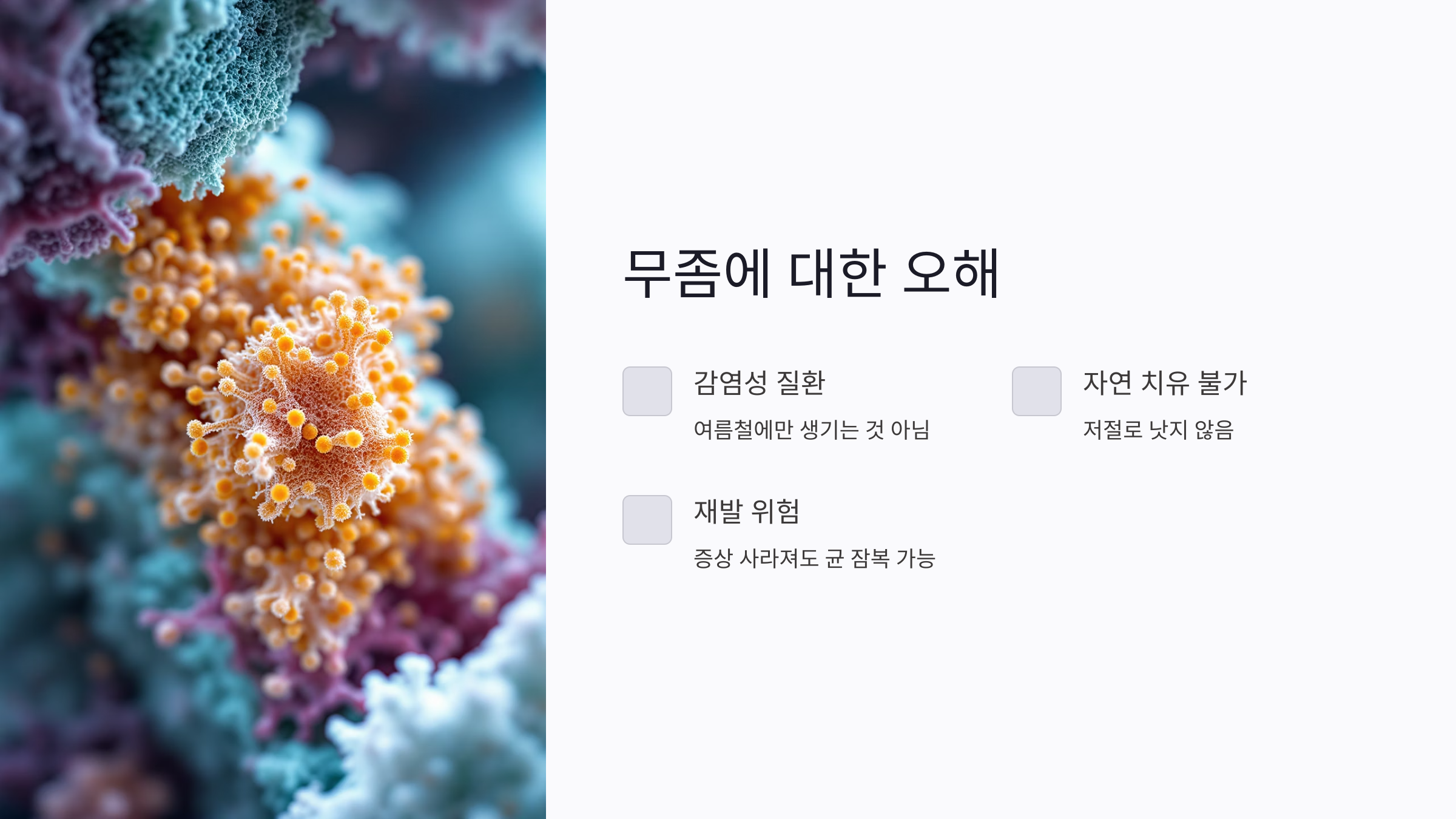 무좀에 대한 잘못된 상식 바로잡기