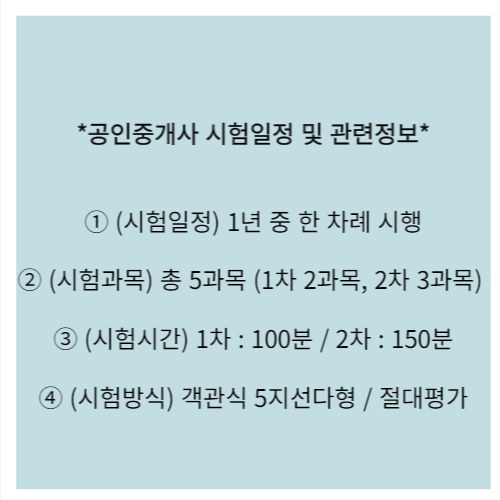 공인중개사 관련정보