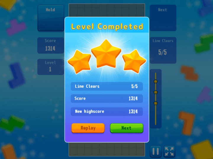 테트리스-트위스트-종료-화면