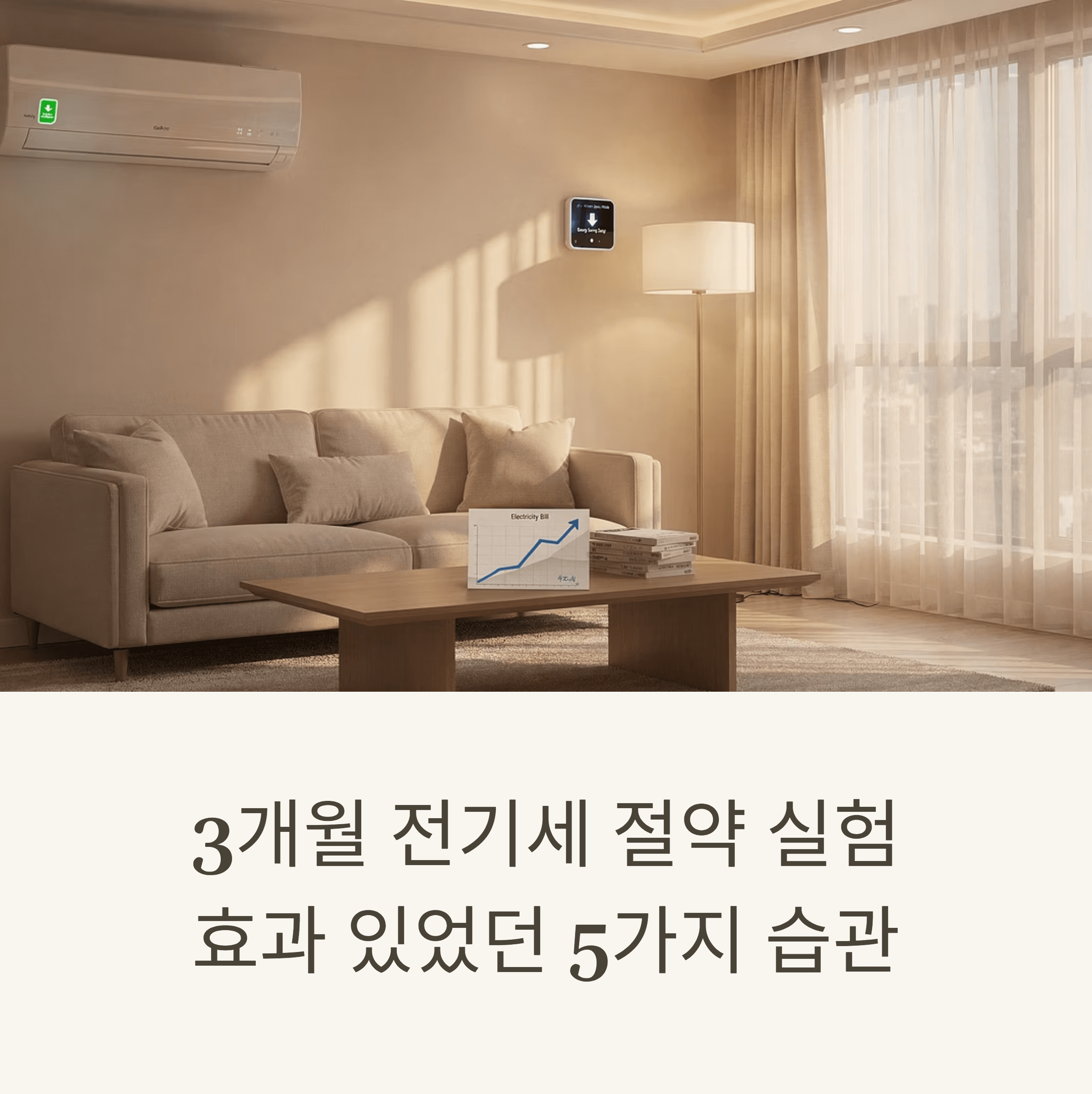 3개월 전기세 절약 실험 - 효과 있었던 5가지 습관