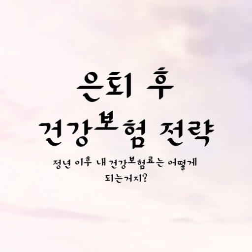 퇴직후 건보료 부담