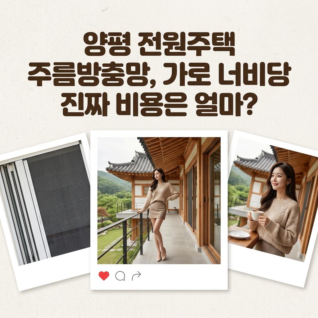 양평 주름방충망 시공 비용 솔직 후기 및 장단점 비교, 전원주택 폴딩도어 견적 바가지 피하는 법