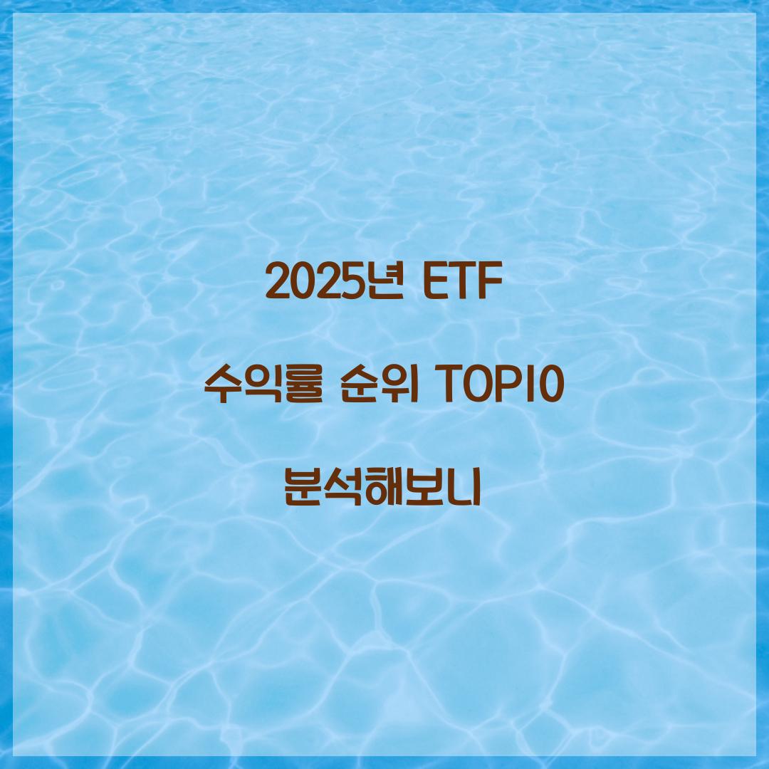 ETF 수익률 순위