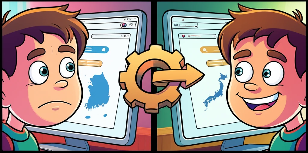 일본 구글 검색 설정 변경으로 현지 ..