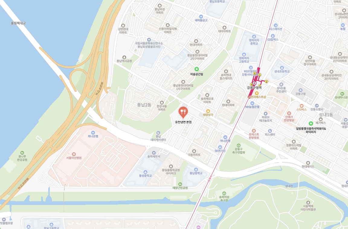 [풍납동 맛집] 서울 5대 냉면 중 하나라는 풍납동 유천냉면 그 맛은?