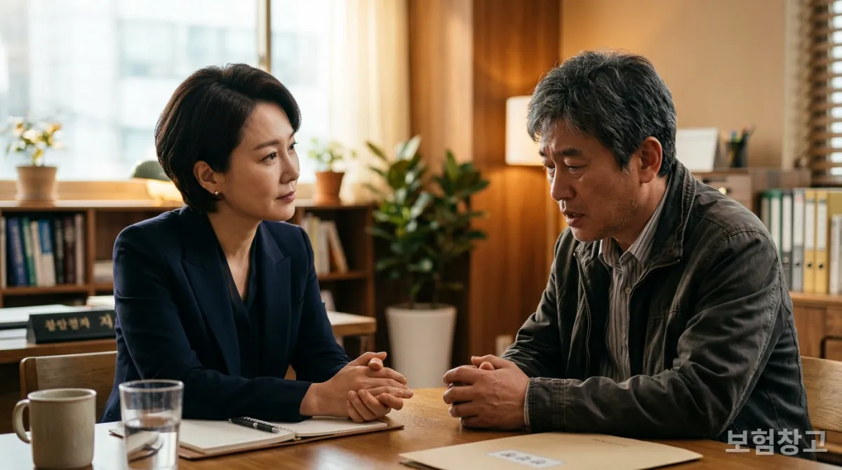 고객의 감정에 공감하며 경청하는 인간 보험설계사