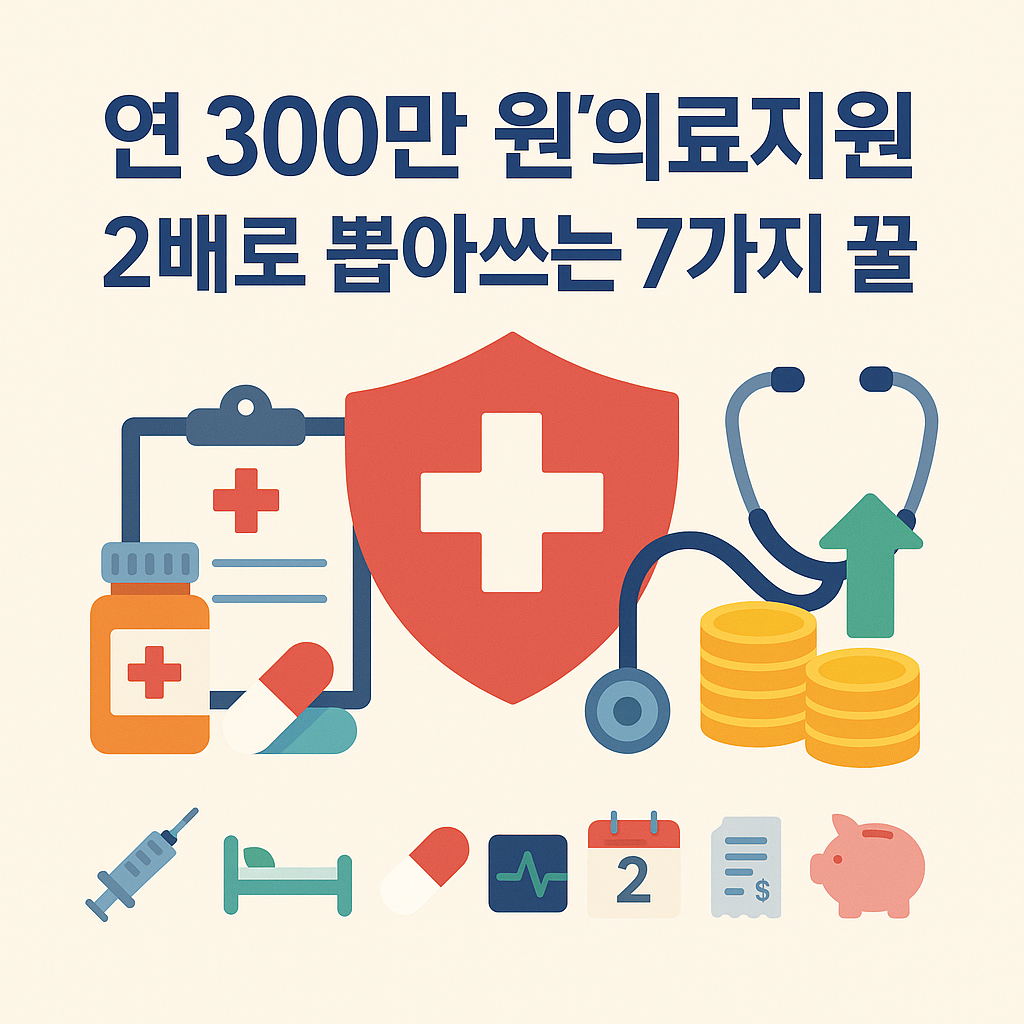 연 300만 원’ 의료지원, 2배로 뽑아쓰는 7가지 꿀팁!