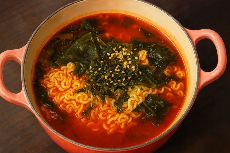 얼큰해 보이는 불닭볶음탕면