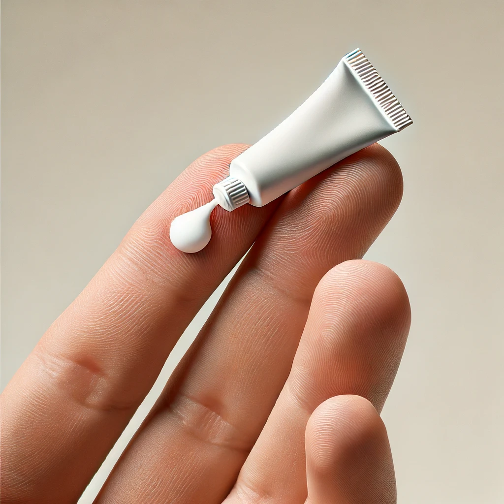 입술 헤르페스 연고 바르기