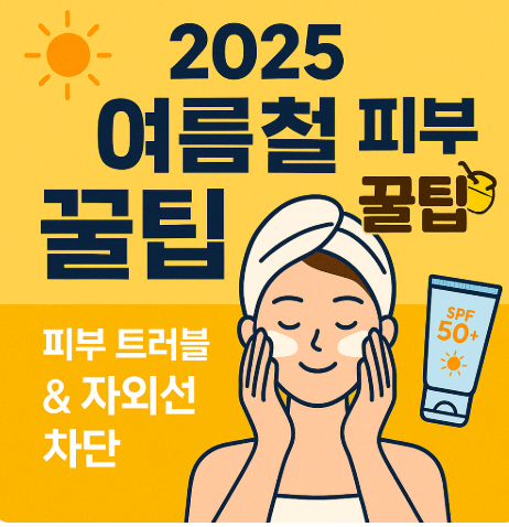 2025년 여름철 피부 꿀팁 관련 사진
