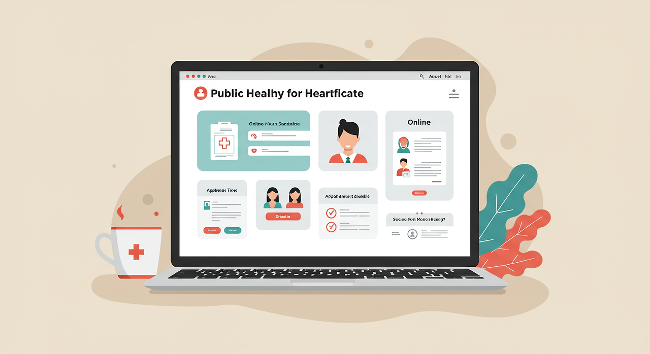 온라인 보건증 발급 방법 출력