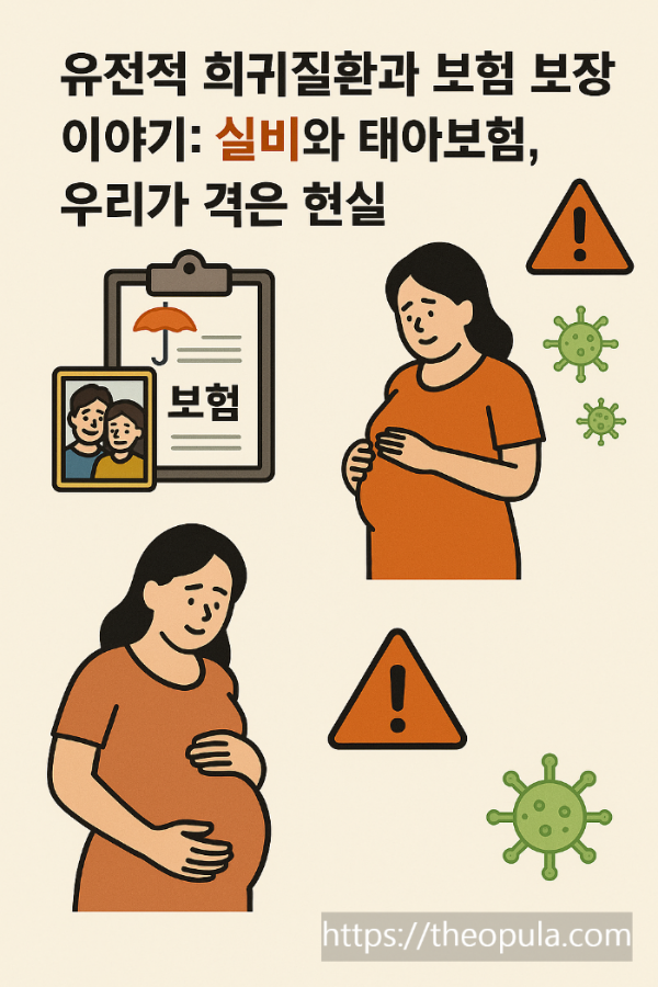 유전적 희귀 질환과 보험 보장이야기 실비와 태아보험
