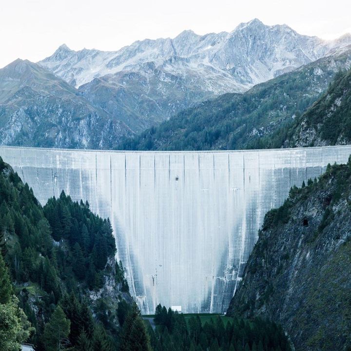 스위스 diga di luzzone댐 전경