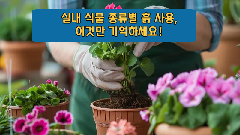 실내 식물 종류별 흙 사용, 이것만 기억하세요!