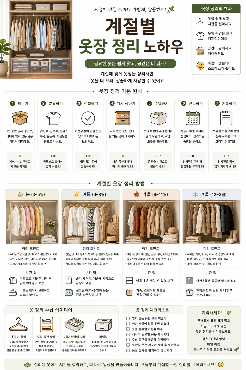 계절별 옷장 정리 노하우 관련 사진