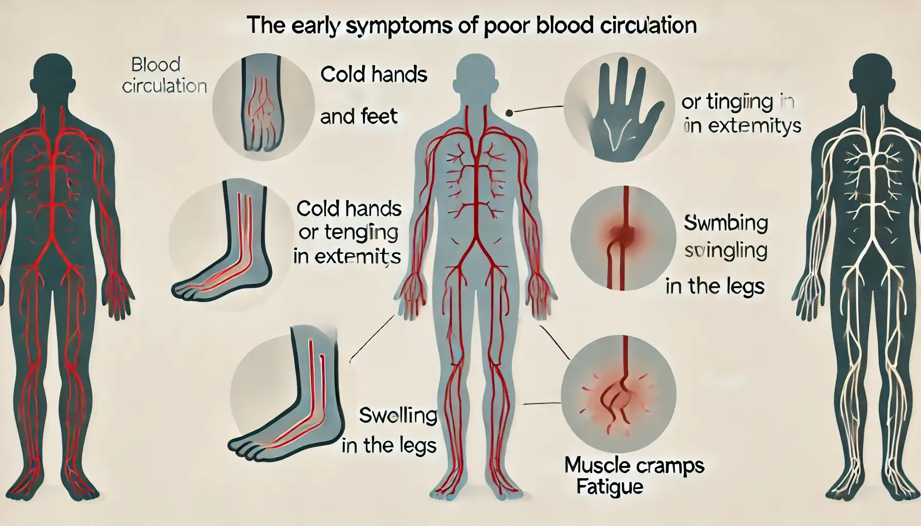 혈액순환 장애의 초기 증상 관련 이미지