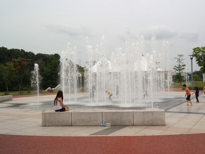 한탄강관광지-분수대