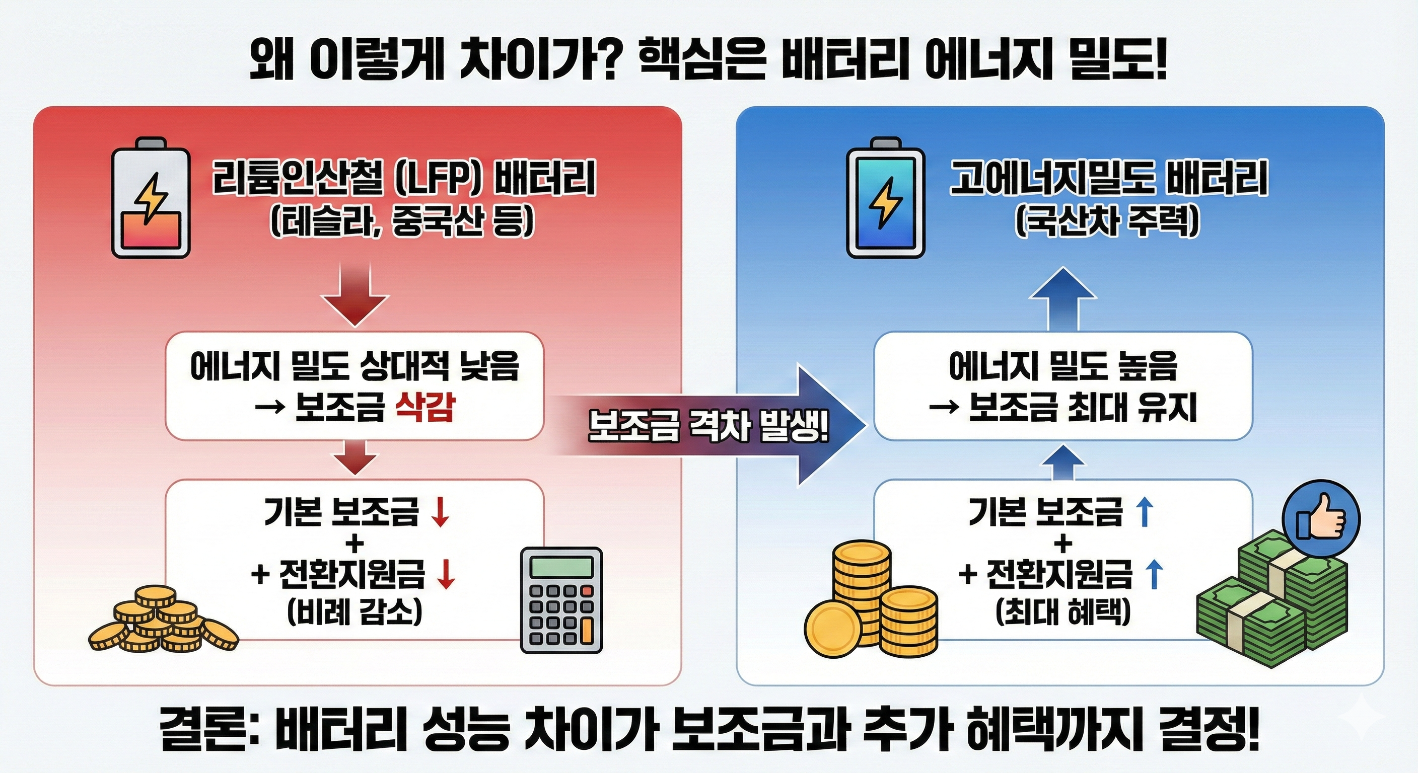 왜 이렇게 차이가? 핵심은 배터리 에너지 밀도