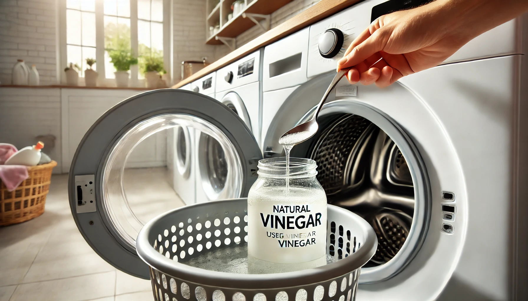 식초 넣는 세탁 전 과정