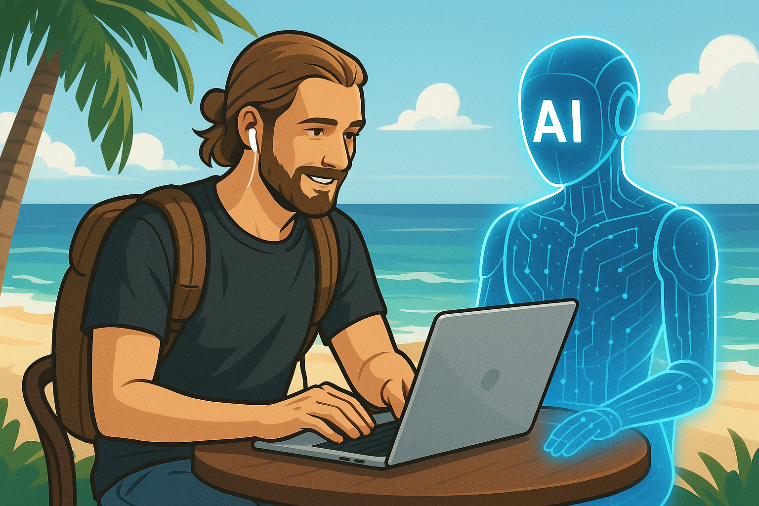 AI와 함께하는 새로운 디지털 노마드 시대 사진