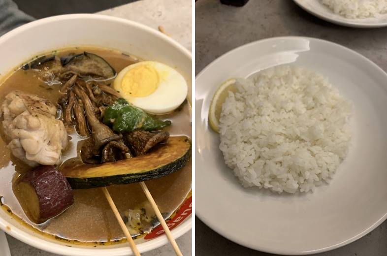 닭꼬치 카레 모습