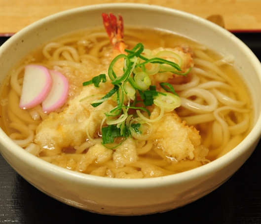 대마도식당 우동차야의 새우튀김우동