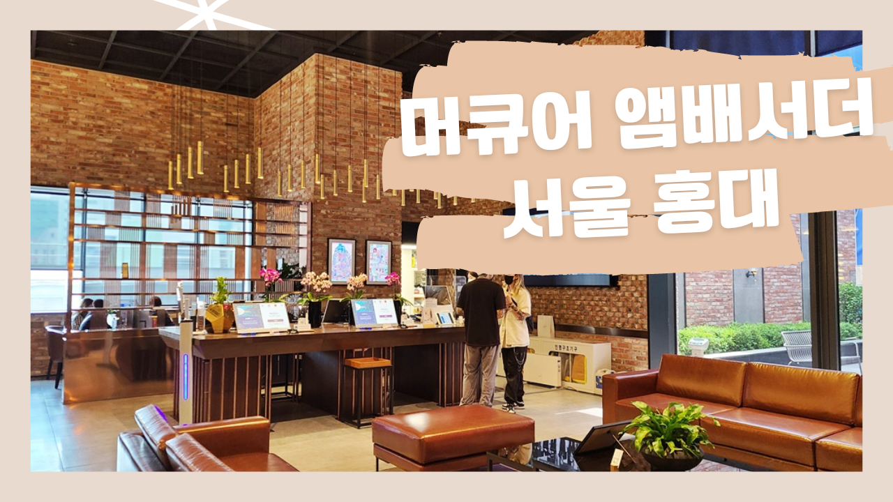 머큐어 앰배서더 서울 홍대, 무료업글 혜택, SMT라운지, 코인세탁실 등