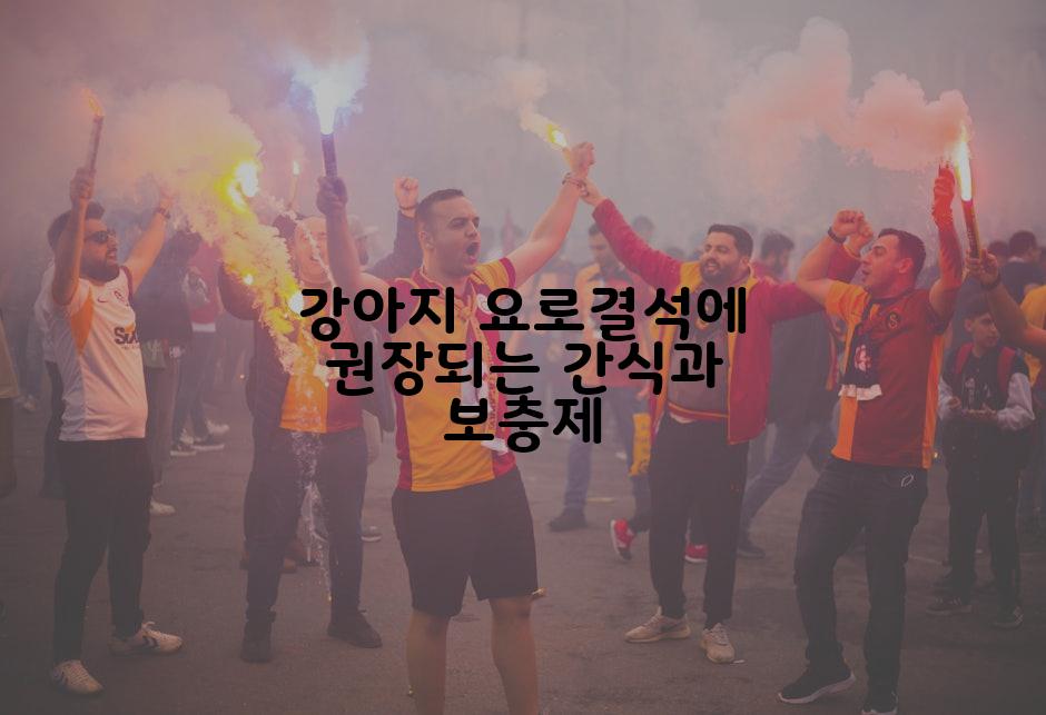 강아지 요로결석에 권장되는 간식과 보충제