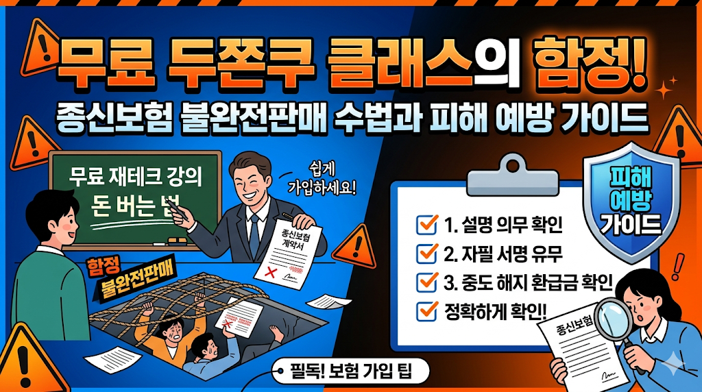 두쫀쿠 클래스 종신보험 권유 수법과 피해 예방 가이드