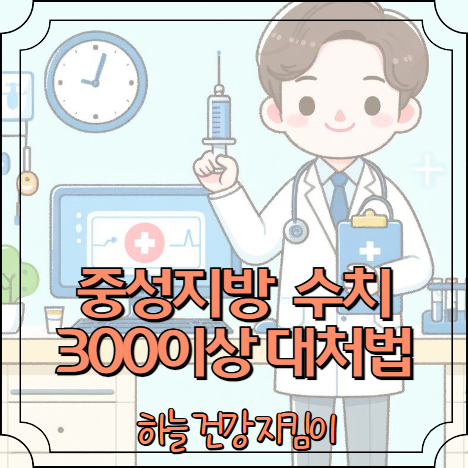 중성지방 수치가 300넘으면