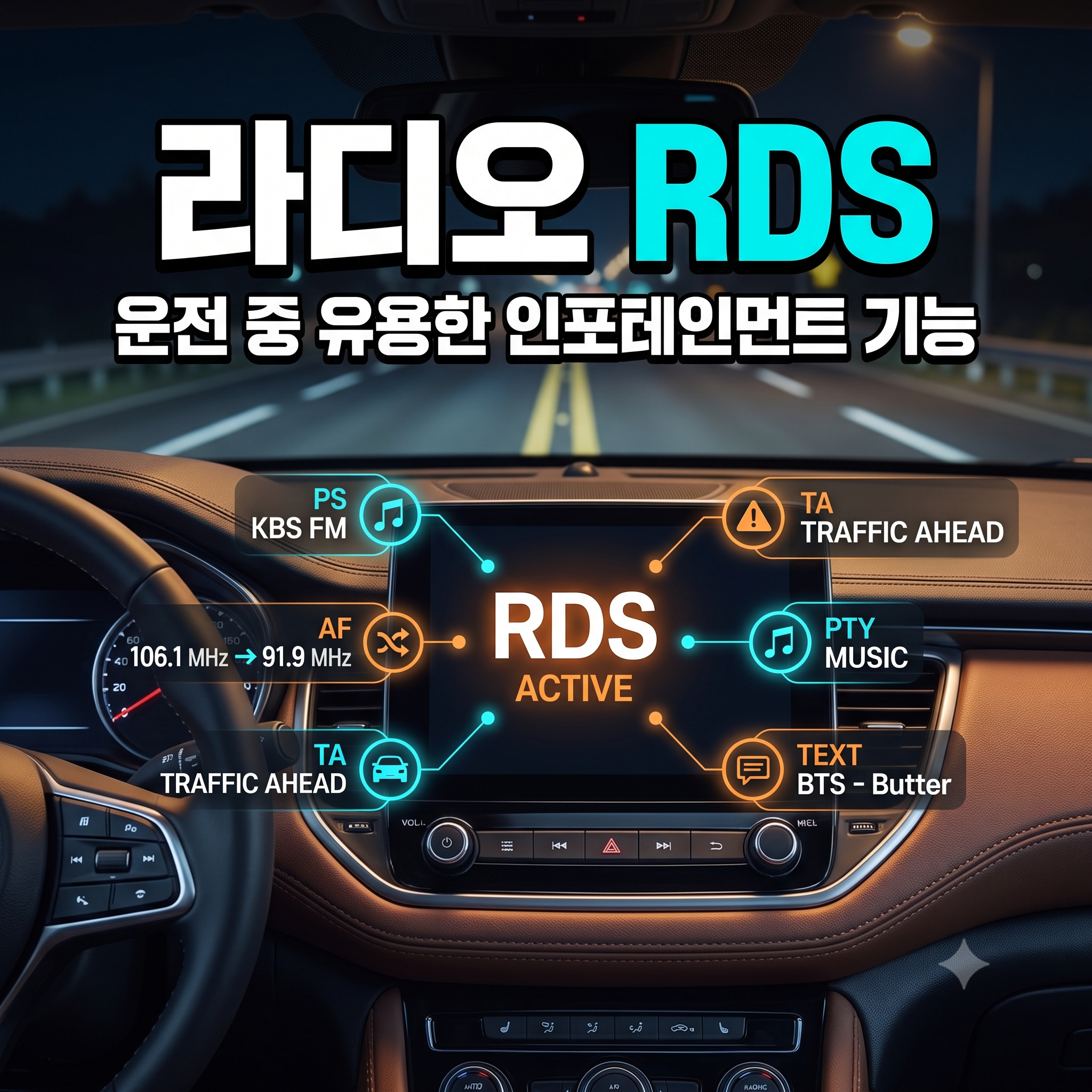 자동차 라디오 RDS 기능과 원리: 운전 중 유용한 인포테인먼트 활용법