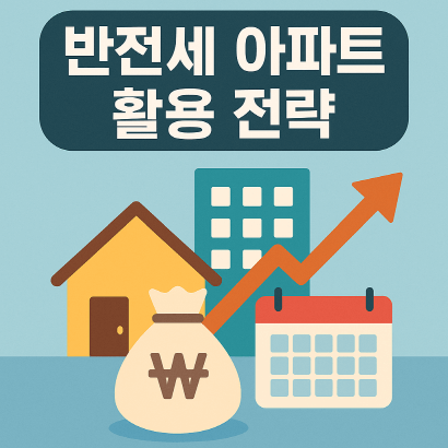 월세 부담을 줄이는 반전세 아파트 활용 전략