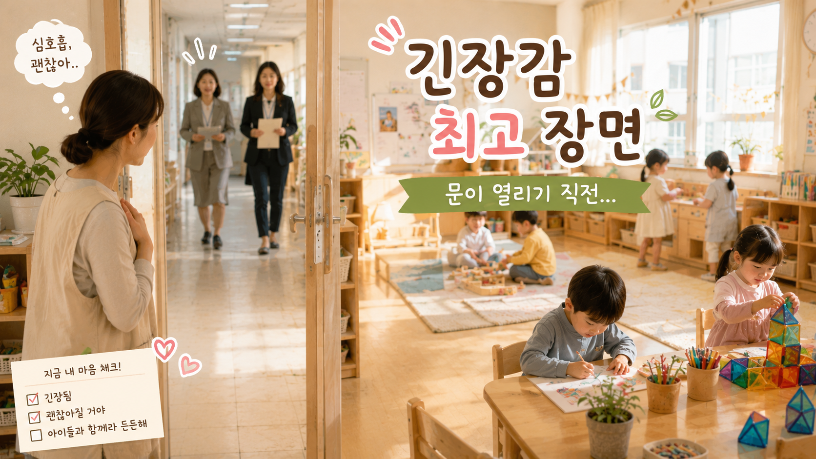 긴장감 넘치는 교실 풍경