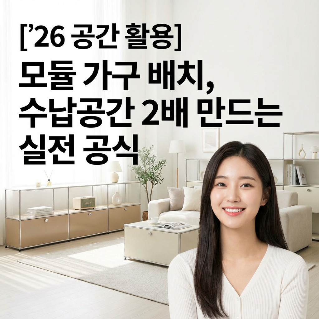 [&rsquo;26 공간 활용] 모듈 가구 배치 ｜ 수납공간 2배 만드는 실전 공식
