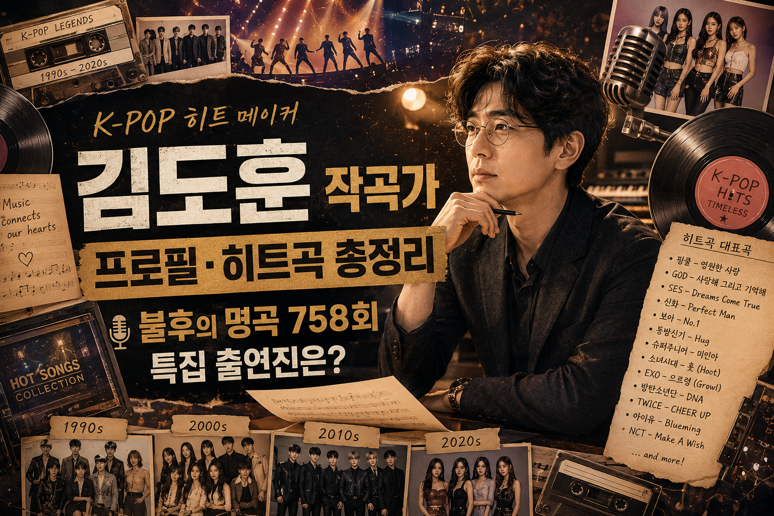 김도훈 작곡가 프로필과 히트곡 총정리, 불후의 명곡 758회 특집 출연진 썸네일