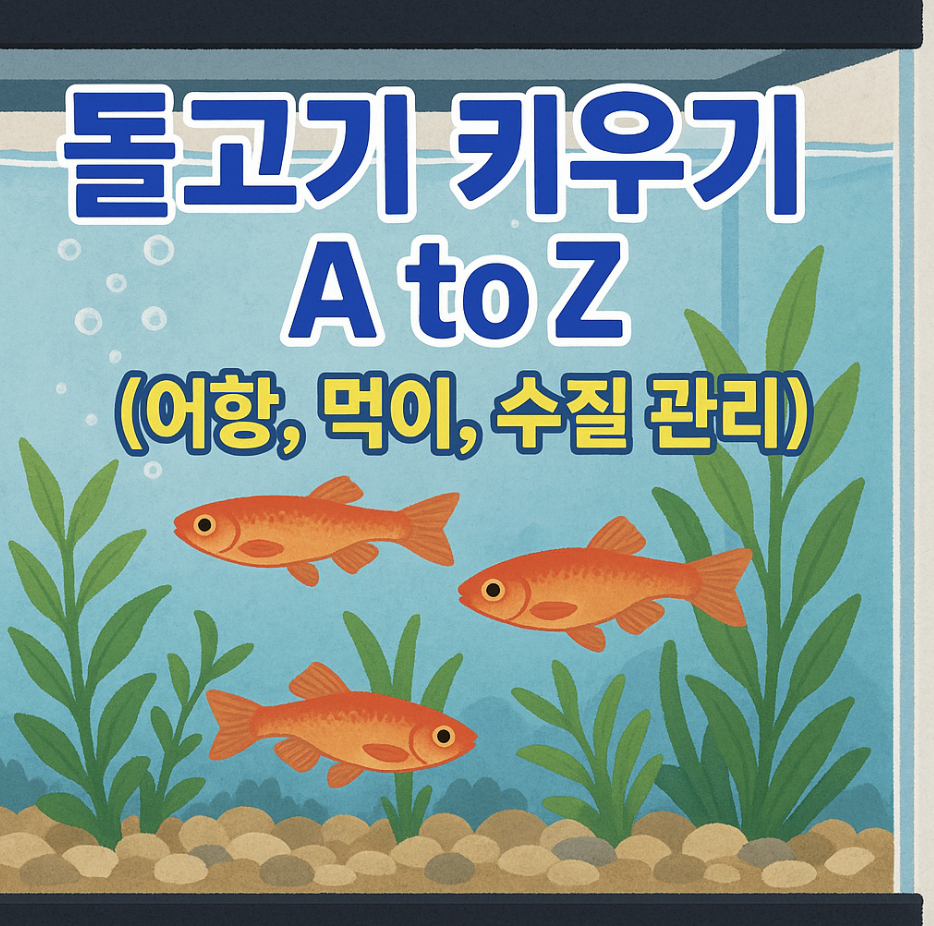 돌고기 키우기 A to Z (어항, 먹이, 수질 관리)