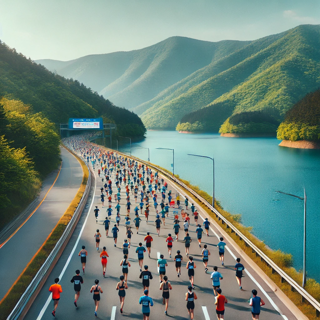 춘천 호반 마라톤 사진