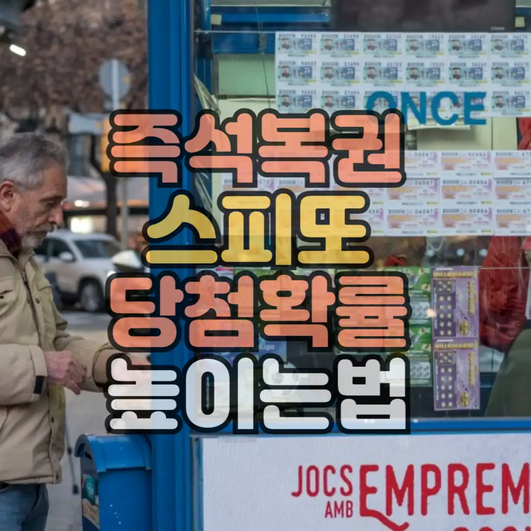 스피또 당첨확률 높이는 방법