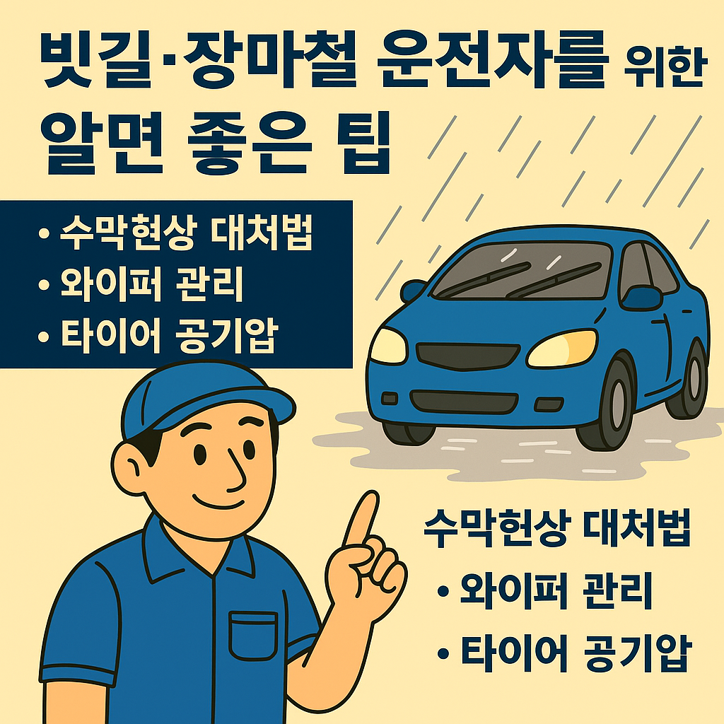 빗길 안전운전 꿀팁