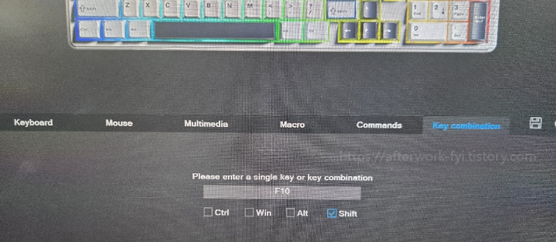 f99 pro 마우스 오른쪽 버튼키 설정