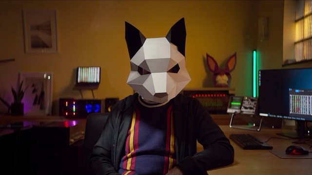 여우의 탈을 쓴 사람 사진