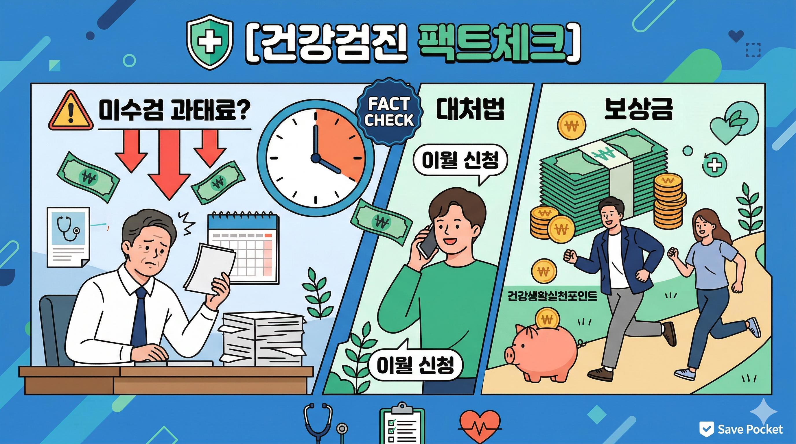 [건강검진 팩트체크] 직장인 검진 놓치면 과태료? 미수검자 대처법과 숨은 혜택 총정리