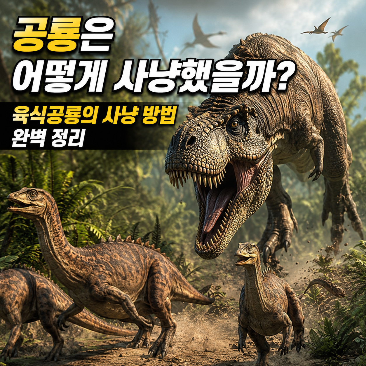 육식공룡의 사냥 방법