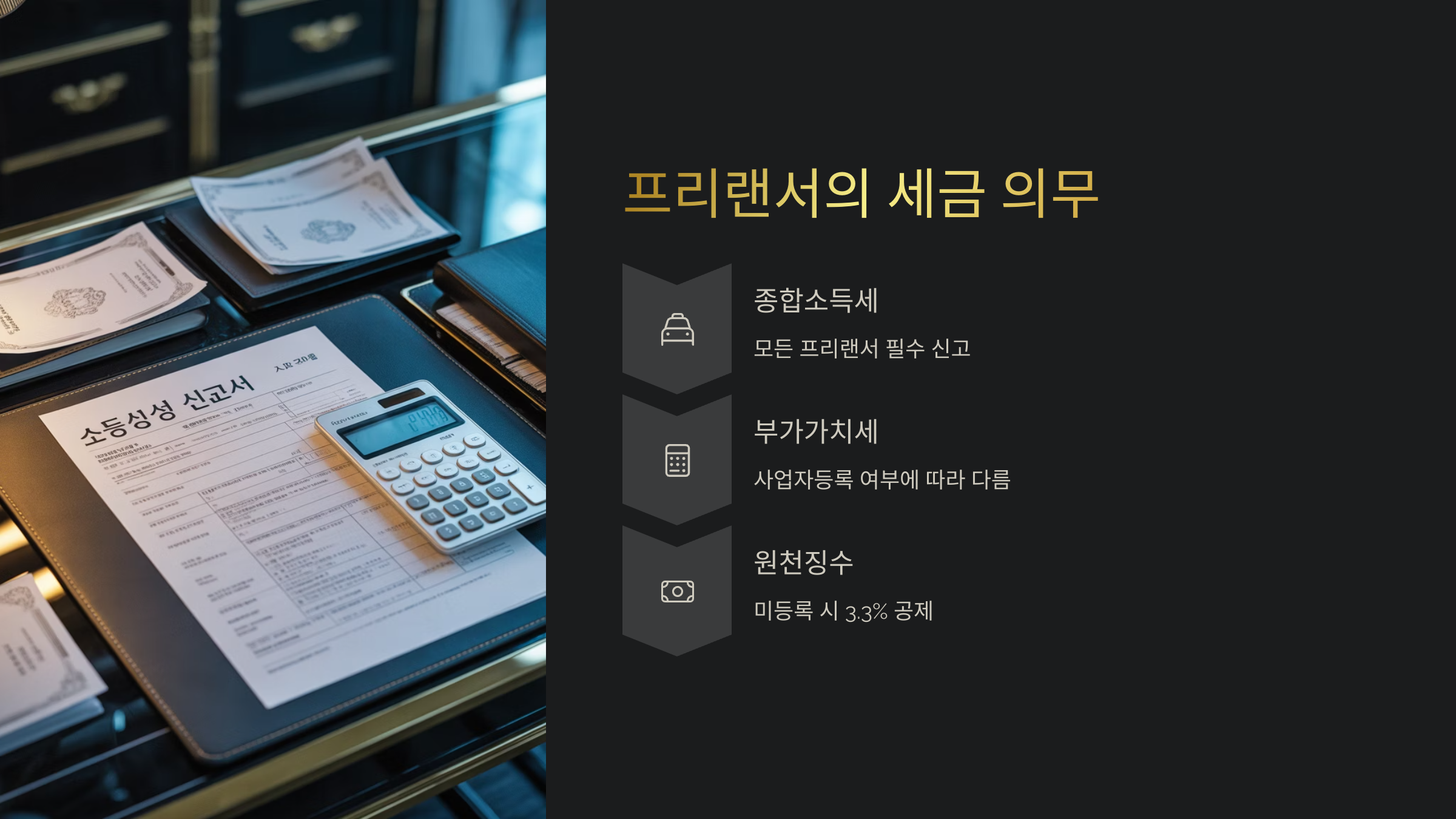 프리랜서의 세금 의무