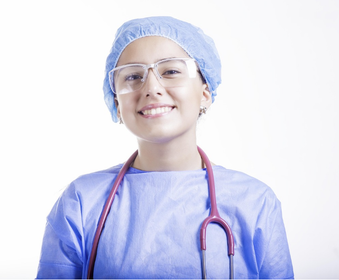 가운을 입은 의사